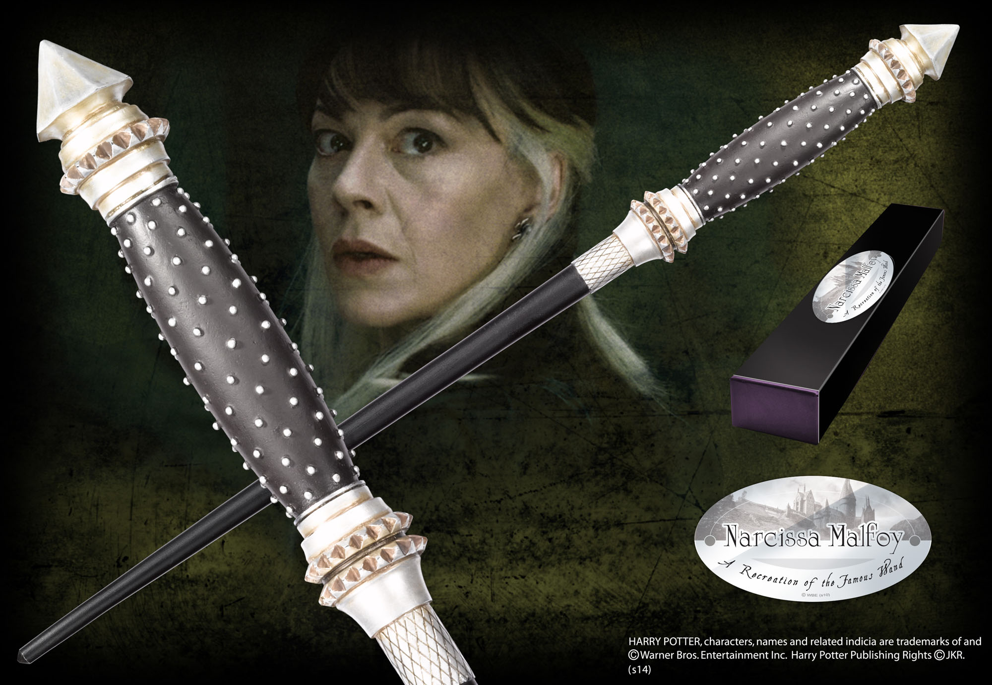 Baguette Magique Narcissa Malfoy – The Noble Collection, 35 Cm, Boîte Fenêtre Wizarding World Harry Potter