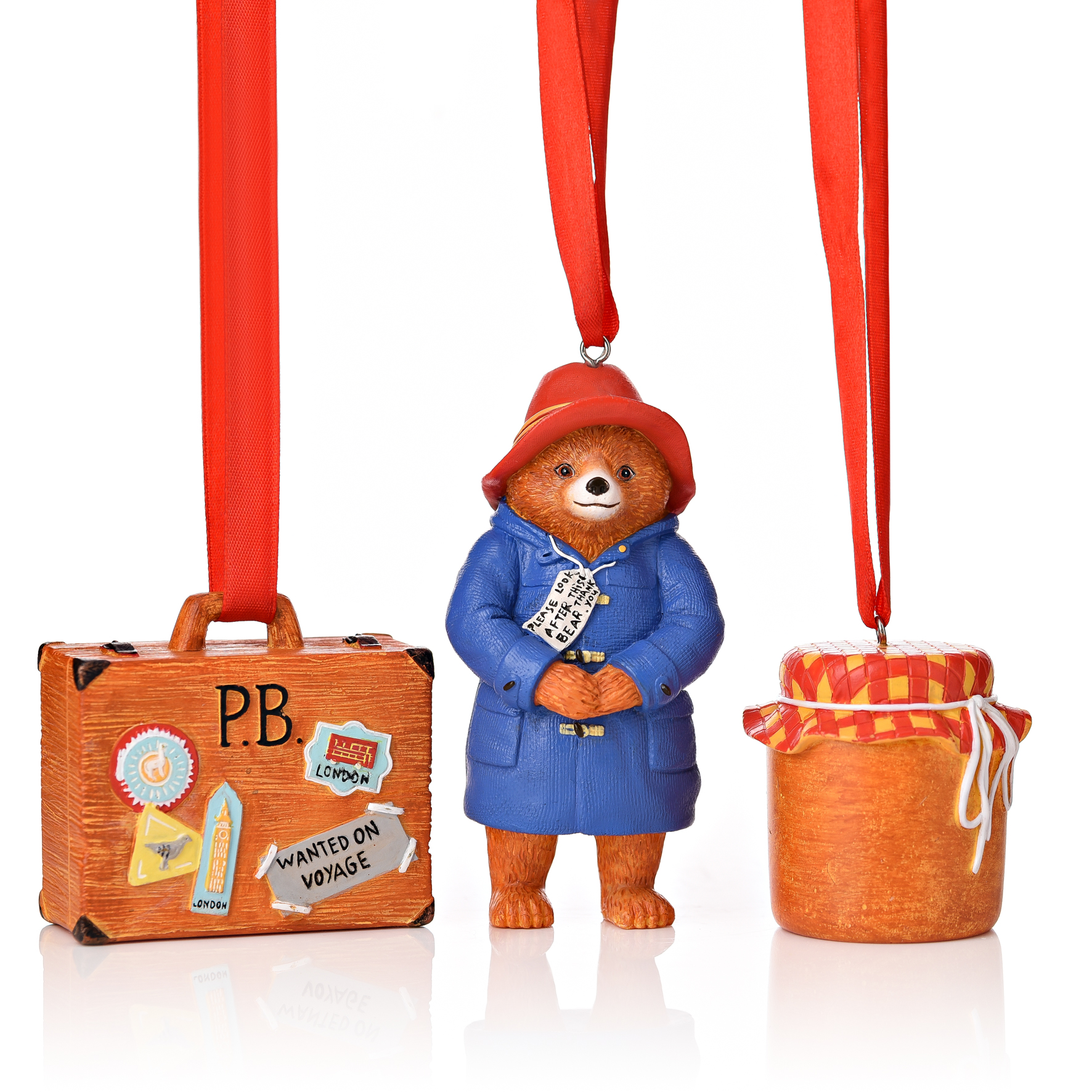 PADDINGTON SET OF 3 RESIN DECORATIONS • Plush World